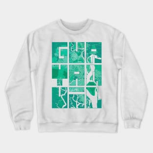 Guayaquil, Ecuador City Map Typography - Watercolor Crewneck Sweatshirt